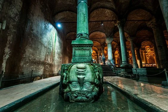 Basilica Cistern Medusa head