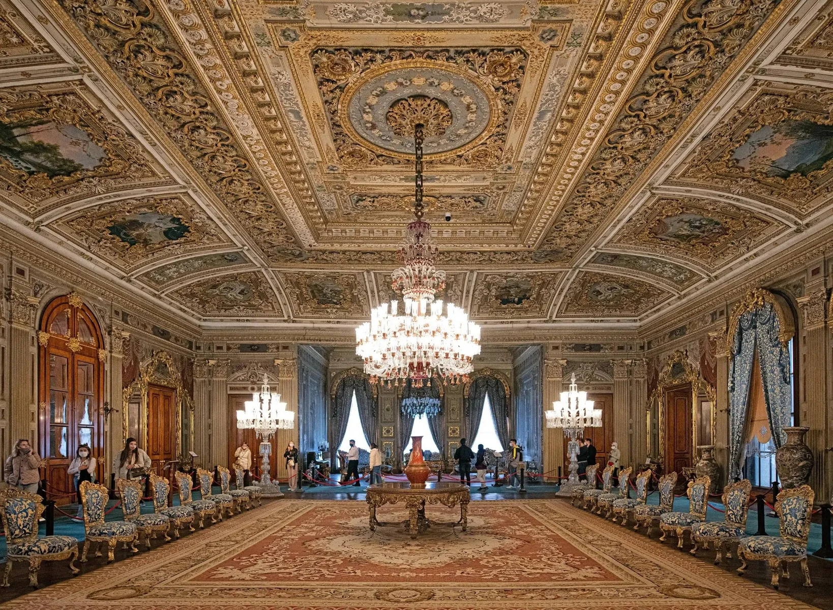 Dolmabahce Palace salon detail