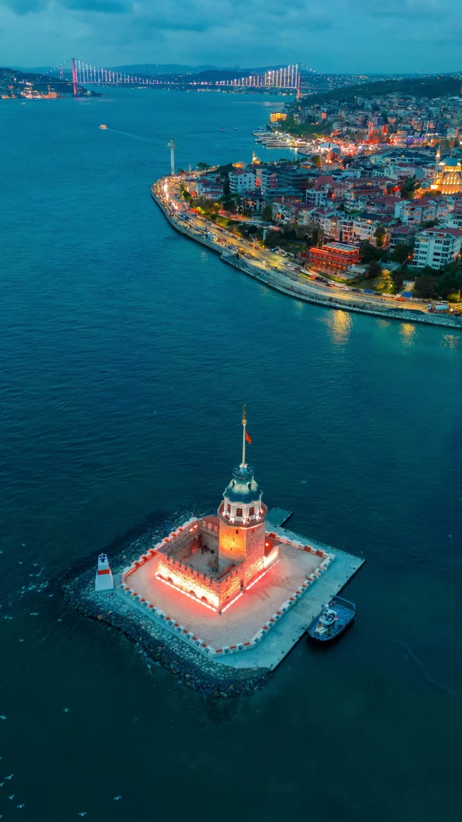 Maiden's Tower aerial view